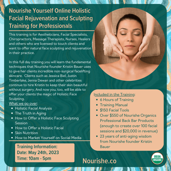 Nourishe Yourself Online Holistic Facial Rejuvenation and Sculpting Training for Professionals  Nourishe